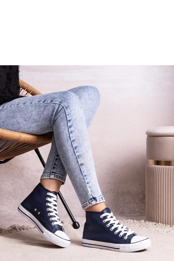 Blue Sneakers in Women`s Athletic Shoes, Trainers, Sneakers with Fabric and Heel Height