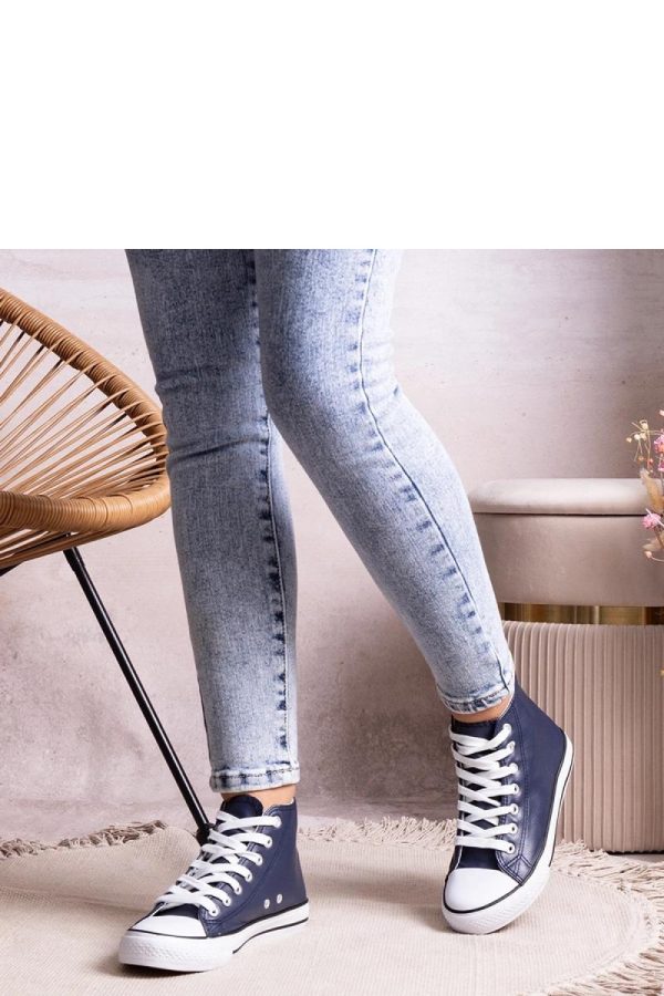 Blue Sneakers in Women`s Athletic Shoes, Trainers, Sneakers with Fabric and Heel Height