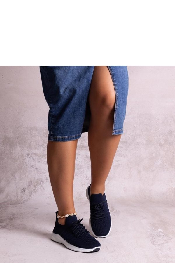 Blue Sport Shoes in Women`s Athletic Shoes, Trainers, Sneakers with Fabric and Heel Height
