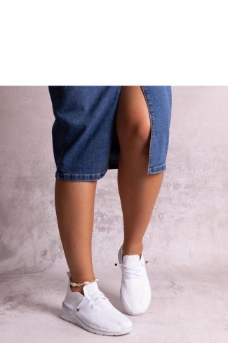 1060150 White Sport Shoes..Fabric and Heel Height