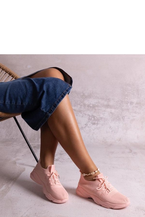 Pink Sport Shoes.Fabric and Heel Height