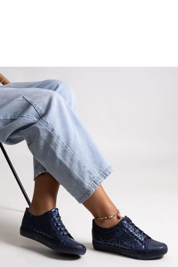 Blue Sneakers in Women`s Athletic Shoes, Trainers, Sneakers with Fabric and Heel Height