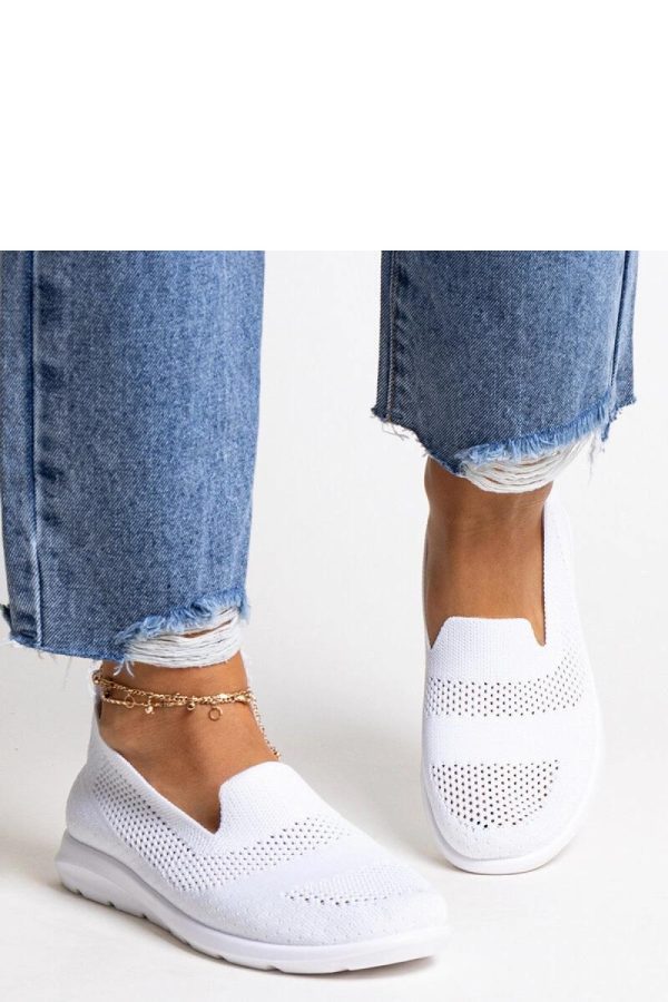 White Sneakers in Women`s Athletic Shoes, Trainers, Sneakers with Fabric and Heel Height