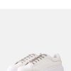 White Sport Shoes in Women`s Athletic Shoes, Trainers, Sneakers with Fabric and Heel Height