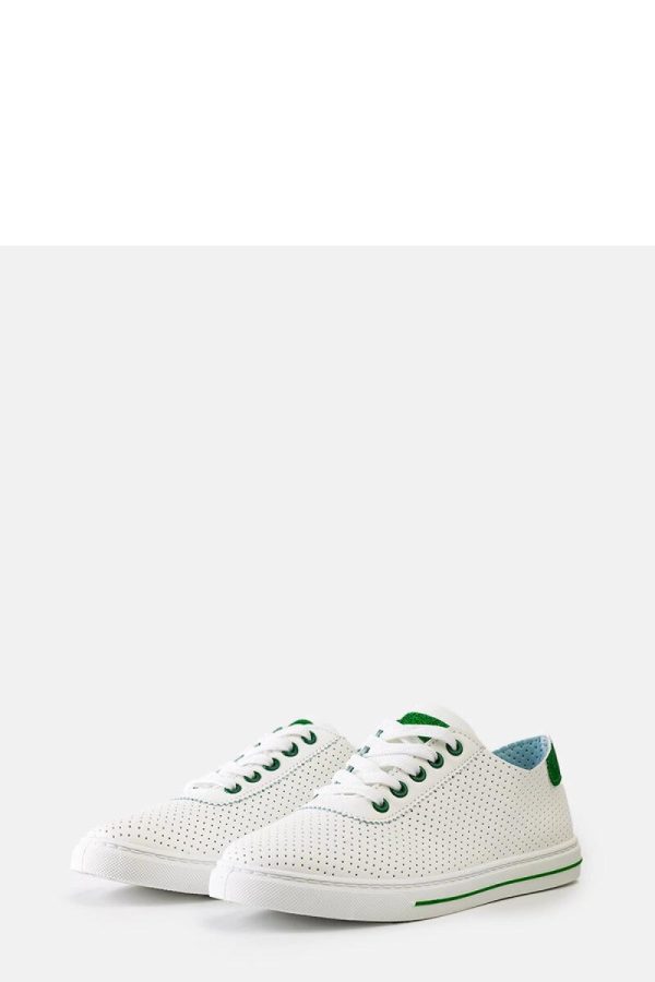 White Sport Shoes...Fabric and Heel Height