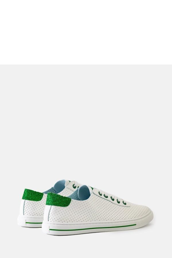 White Sport Shoes...Fabric and Heel Height