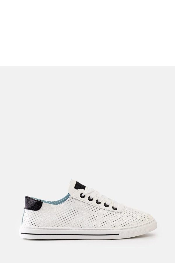 White Sport Shoes....Fabric and Heel Height