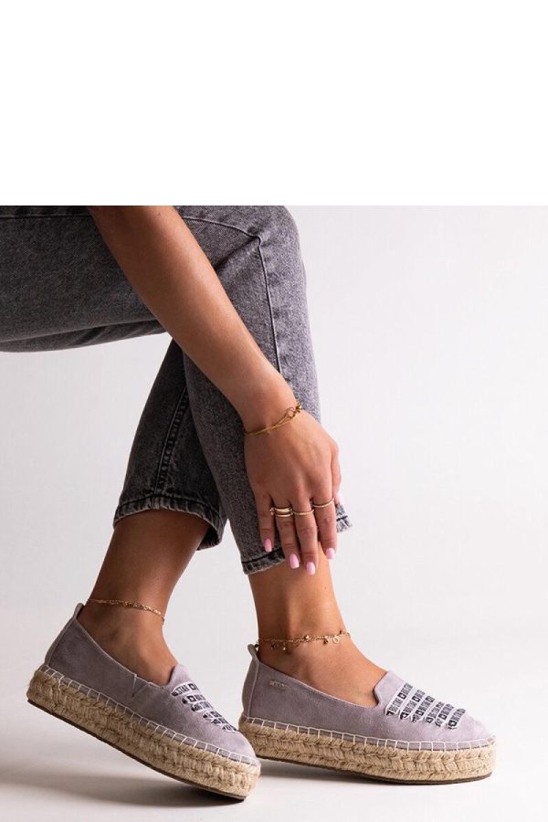 Grey Espadrille....Fabric and Heel Height