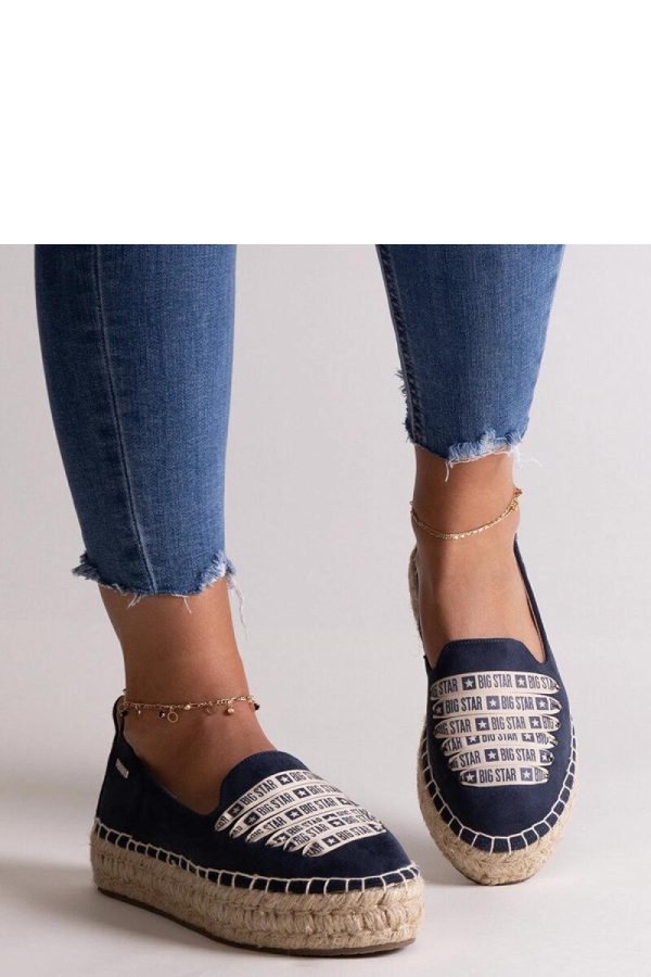 Blue Espadrille.Fabric and Heel Height
