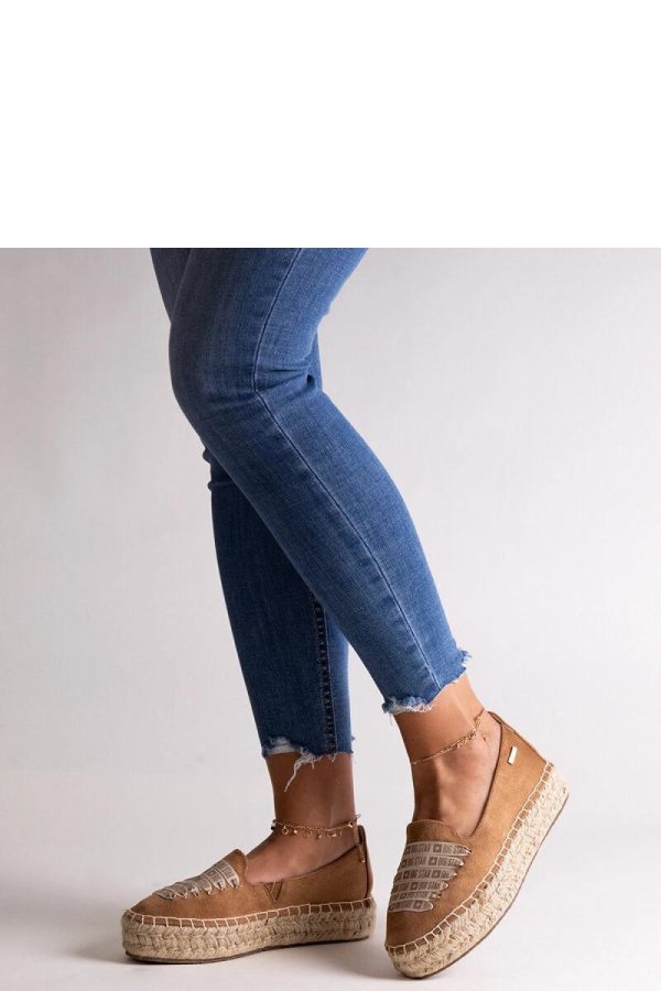 Brown Espadrille....Fabric and Heel Height