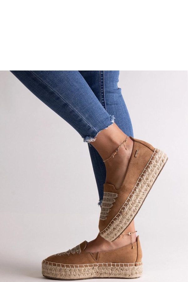 Brown Espadrille....Fabric and Heel Height