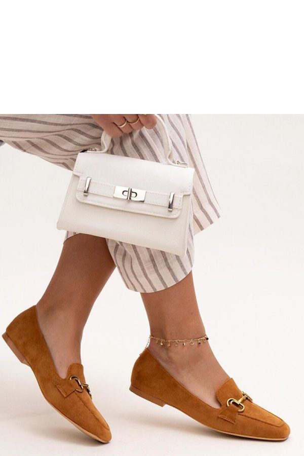 Brown Mocassin in Moccasins, Loafers with Fabric and Heel Height