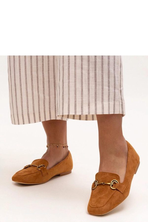 Brown Mocassin in Moccasins, Loafers with Fabric and Heel Height