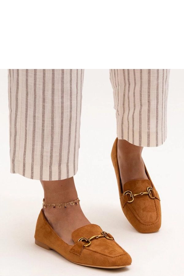 Brown Mocassin in Moccasins, Loafers with Fabric and Heel Height