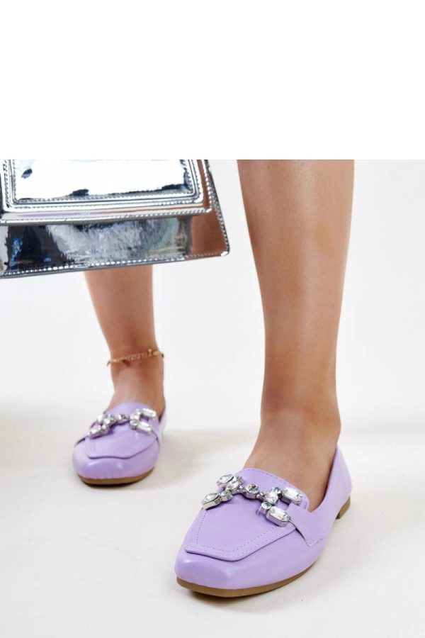 Violet Mocassin in Moccasins, Loafers with Fabric and Heel Height