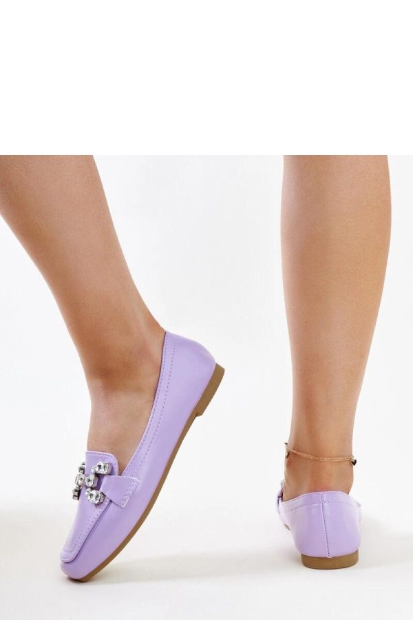 Violet Mocassin in Moccasins, Loafers with Fabric and Heel Height