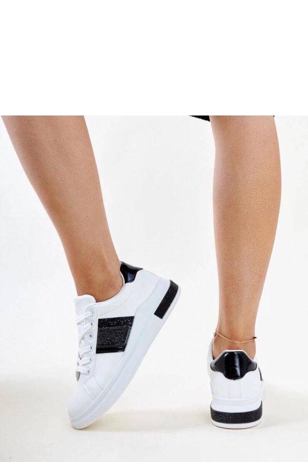 White Sport Shoes.Fabric and Heel Height