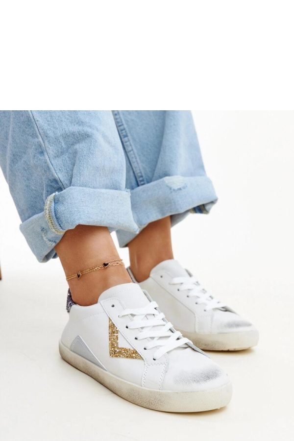 White Sneakers..Fabric and Heel Height