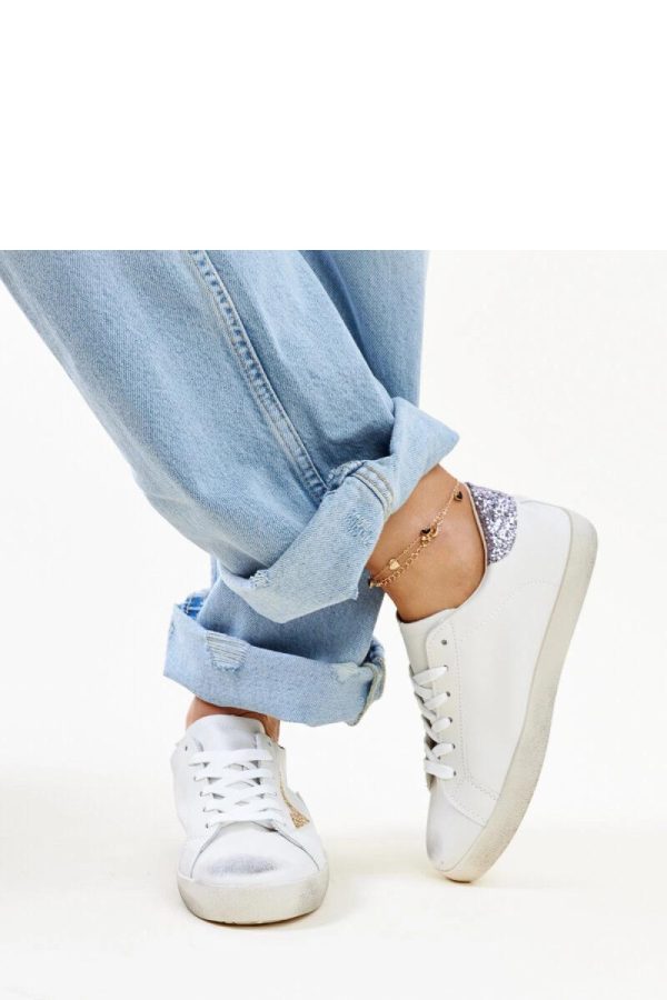 White Sneakers..Fabric and Heel Height