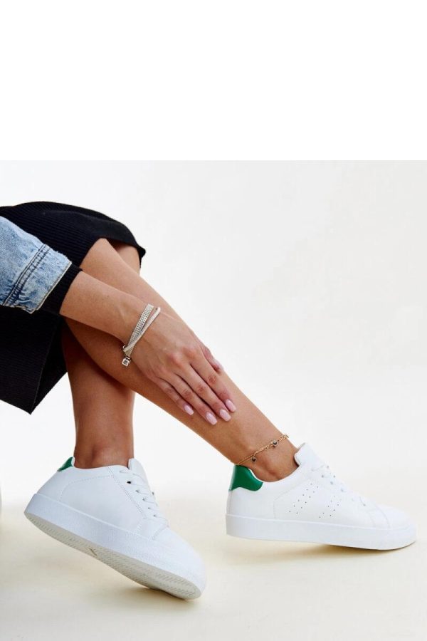 White Sport Shoes.Fabric and Heel Height