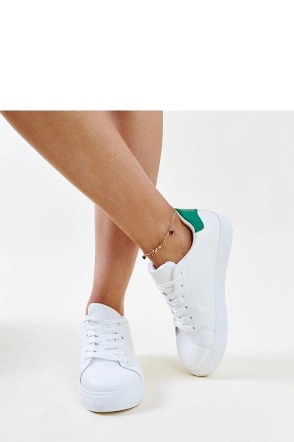 White Sport Shoes.Fabric and Heel Height