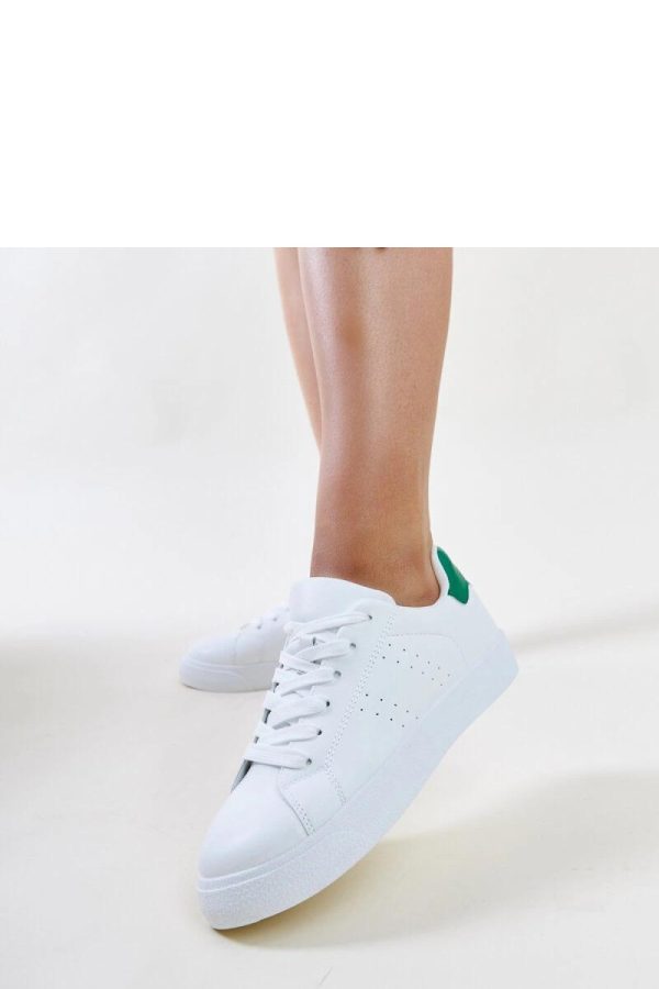 White Sport Shoes.Fabric and Heel Height