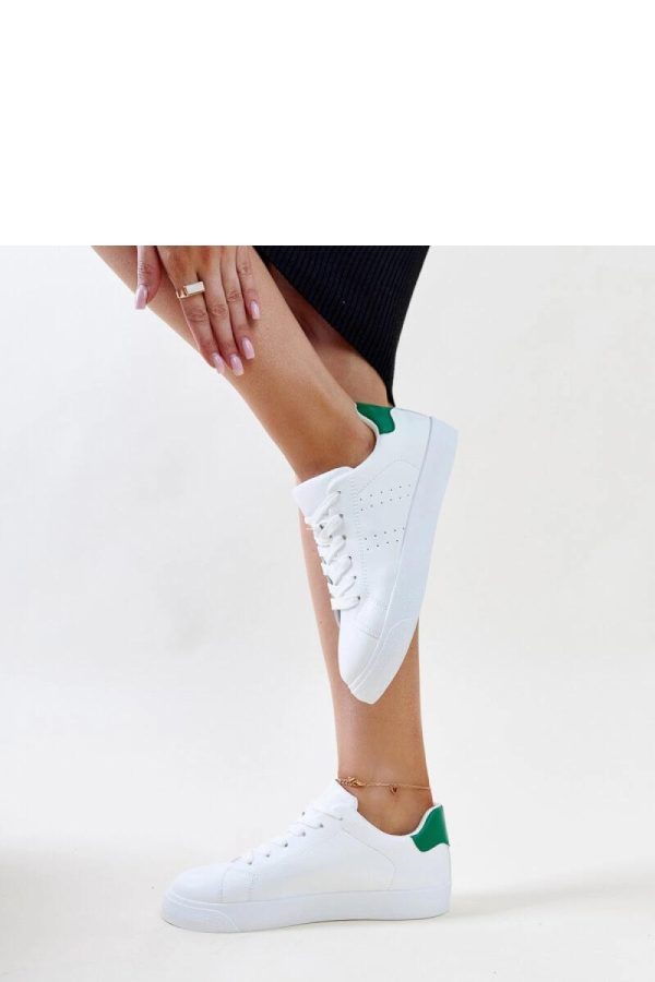 White Sport Shoes.Fabric and Heel Height
