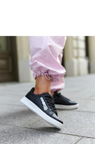 1060417 Black Sport Shoes..Fabric and Heel Height