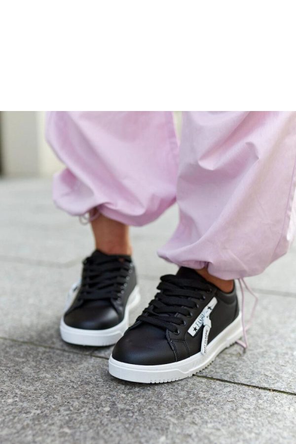 Black Sport Shoes..Fabric and Heel Height