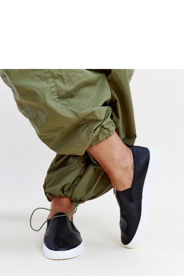 Black Sneakers..Fabric and Heel Height