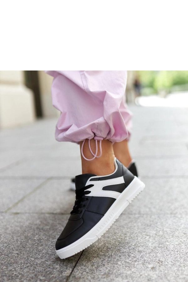 Black Sport Shoes in Women`s Athletic Shoes, Trainers, Sneakers with Fabric and Heel Height