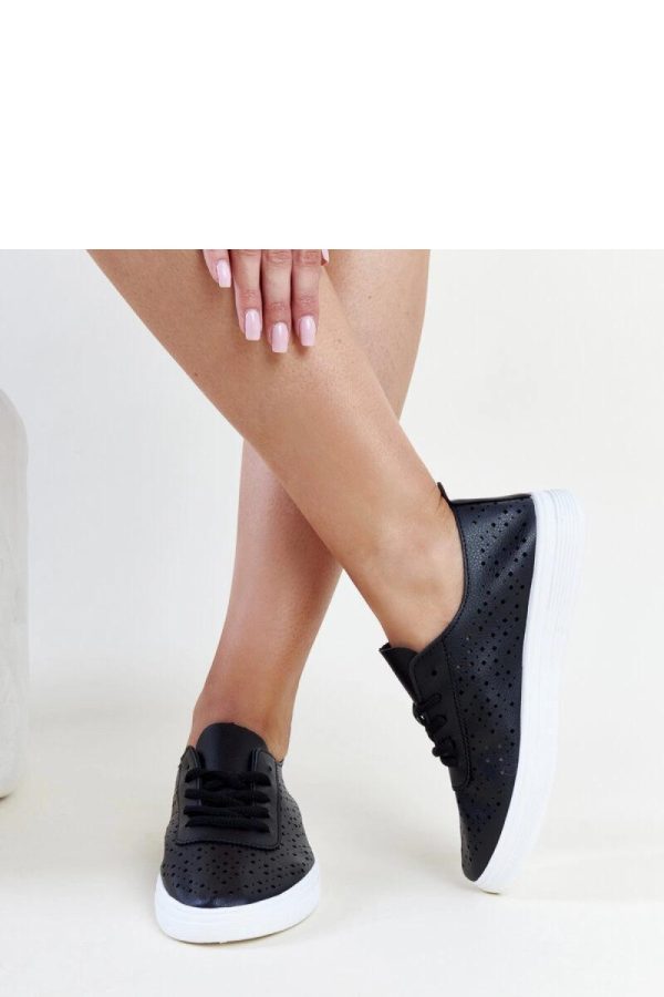 Black Sneakers in Women`s Athletic Shoes, Trainers, Sneakers with Fabric and Heel Height