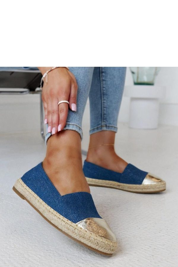 Blue Espadrille..Fabric and Heel Height