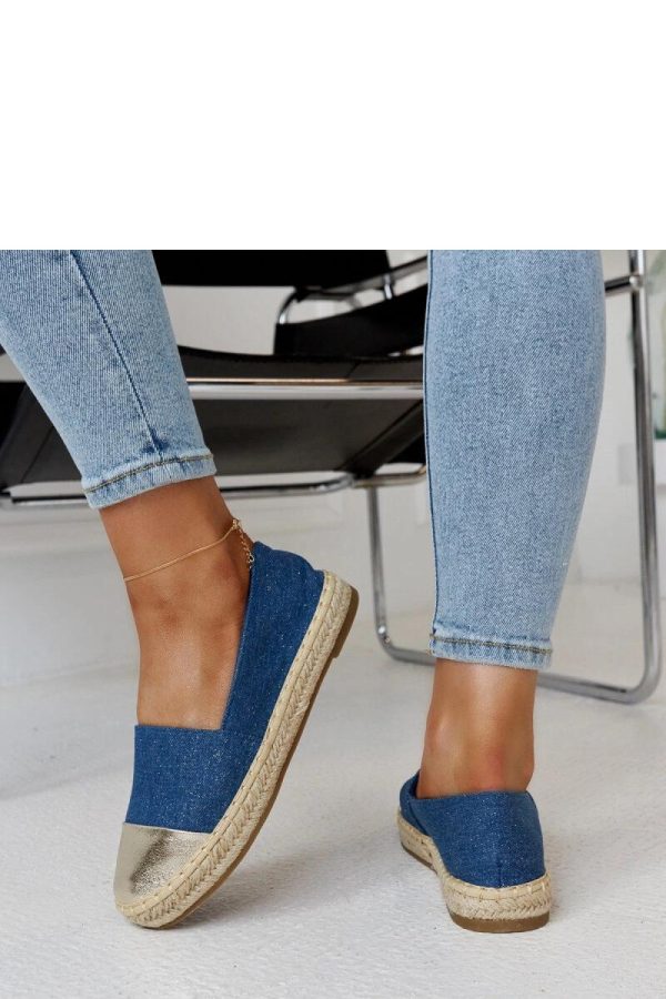 Blue Espadrille..Fabric and Heel Height
