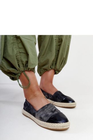 Black Espadrille.Fabric and Heel Height
