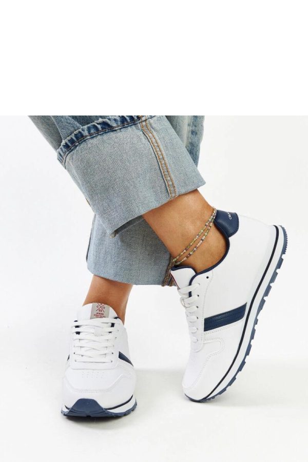 White Sport Shoes in Women`s Athletic Shoes, Trainers, Sneakers with Fabric and Heel Height