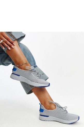Grey Sport Shoes in Women`s Athletic Shoes, Trainers, Sneakers with Fabric and Heel Height