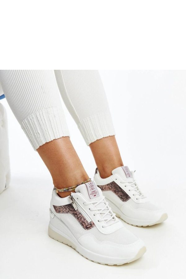 White Wedge Sneakers....Heel Height
