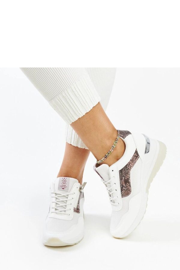 White Wedge Sneakers....Heel Height