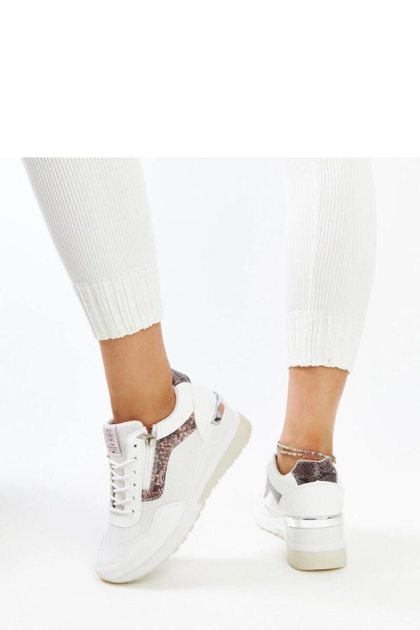 White Wedge Sneakers....Heel Height