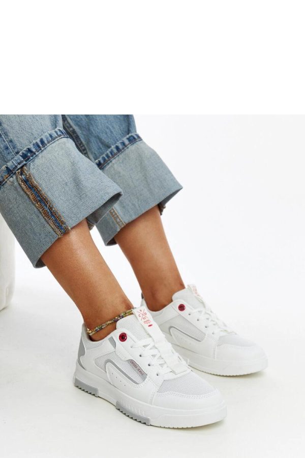 White Sport Shoes...Heel Height