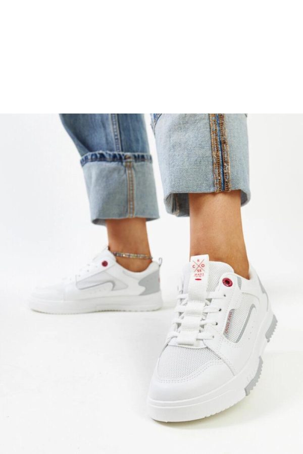 White Sport Shoes...Heel Height