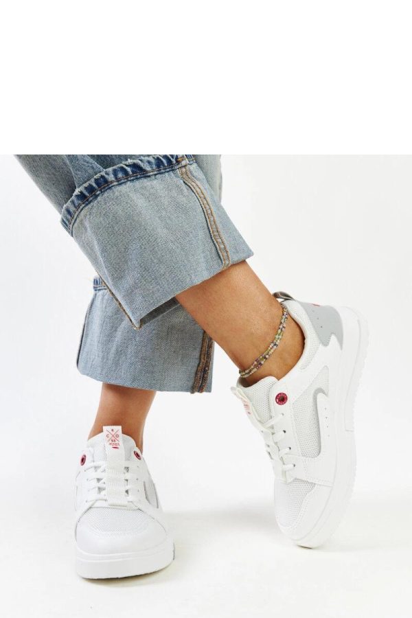 White Sport Shoes...Heel Height