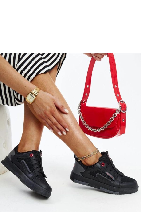 Black Sport Shoes..Heel Height