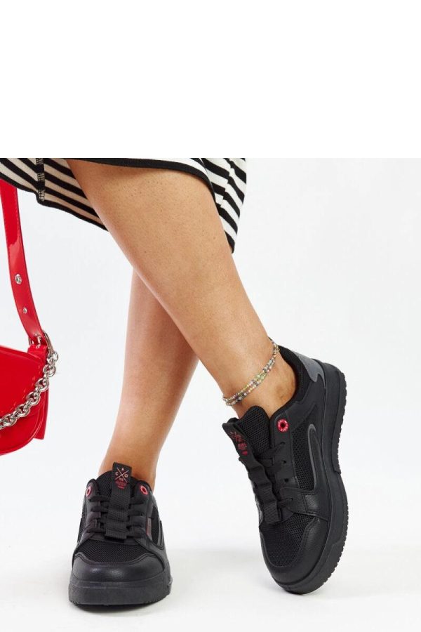 Black Sport Shoes..Heel Height