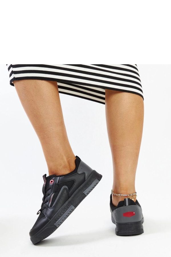 Black Sport Shoes..Heel Height
