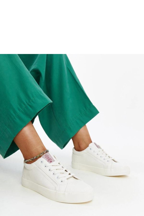 White Sneakers..Fabric and Heel Height
