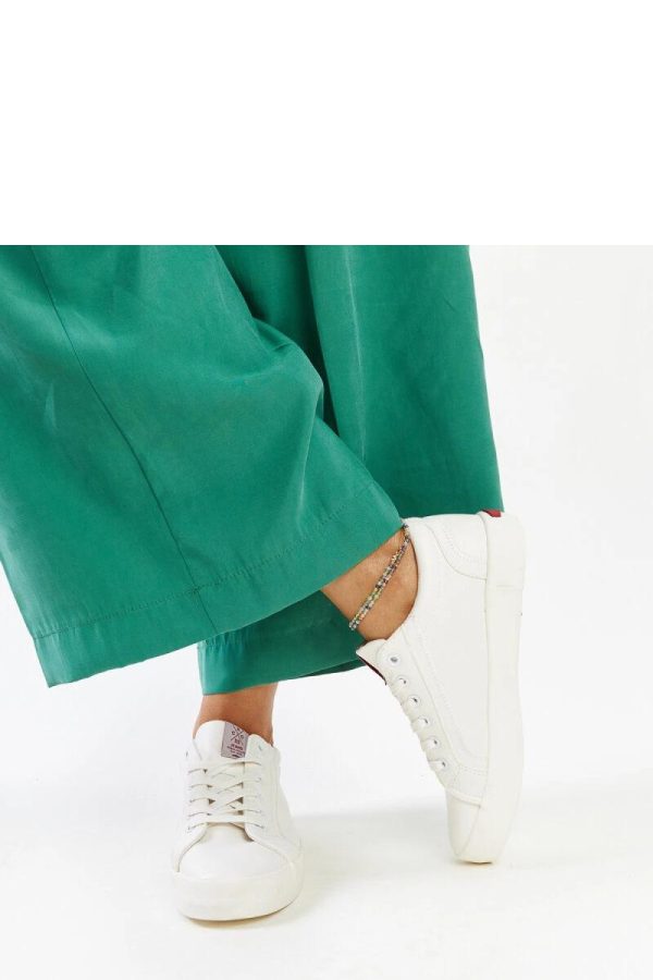 White Sneakers..Fabric and Heel Height