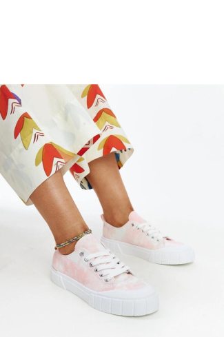 Pink Sneakers.Fabric and Heel Height
