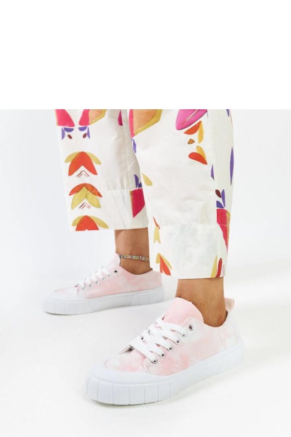 Pink Sneakers.Fabric and Heel Height